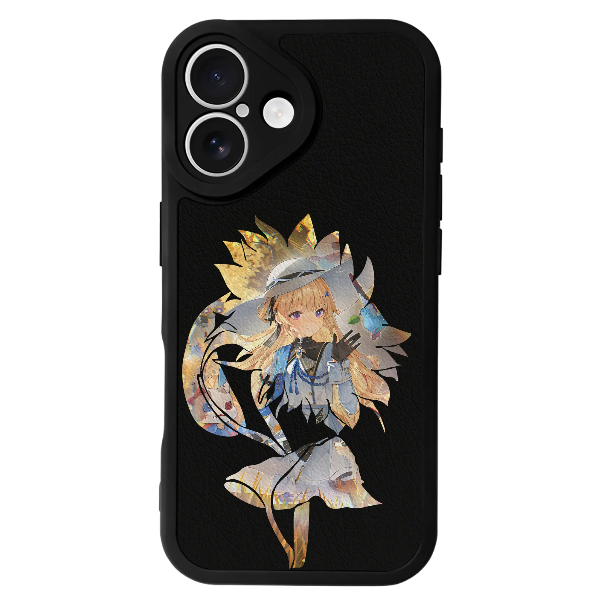 鳴潮 グッズ フィービー - IPhone 16シリーズ対応 ・ シリコンスマホケース ・ レザー調 ・ 高精度フィット ・ 耐衝撃 ・ ワイヤレス充電対応 ・ 精密カット